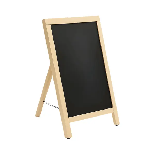 Brasq Krijtstoepbord Blank - 55x 85 Cm - Krijtbord - Reclamebord - Stoepbord - Enkelzijdig - Voor Binnen En Buiten - Horeca thumbnail