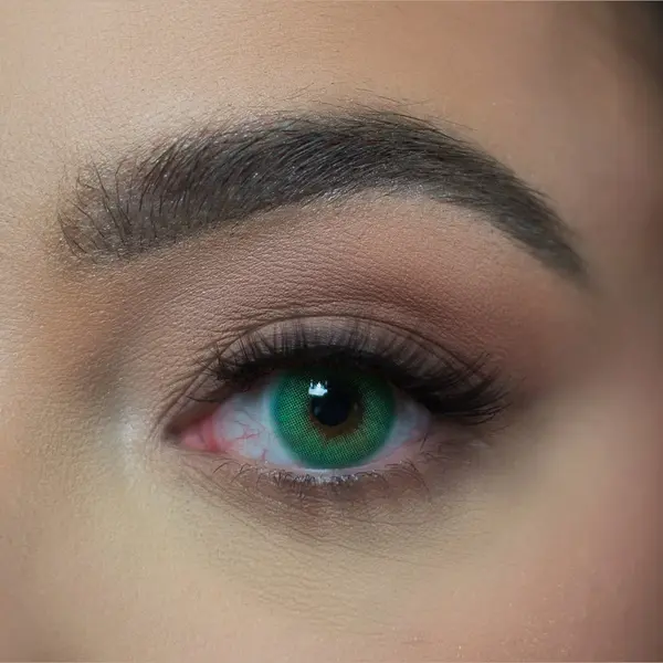 Emerald - Gekleurde Jaarlenzen - Realistische Kleurlenzen - Groen - Zonder Sterkte - Dezzy's thumbnail