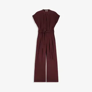 Sissy-Boy - Bordeaux Rode Jumpsuit Met Open Rug