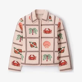 Sissy-Boy - Lichtoranje Padded Jack Met Embroidery