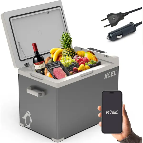 Koel Crate 40 - Compressor Koelbox Elektrisch 12 En 230 Volt Voor Auto - Elektrische Frigobox - Coolbox - 40 Liter thumbnail