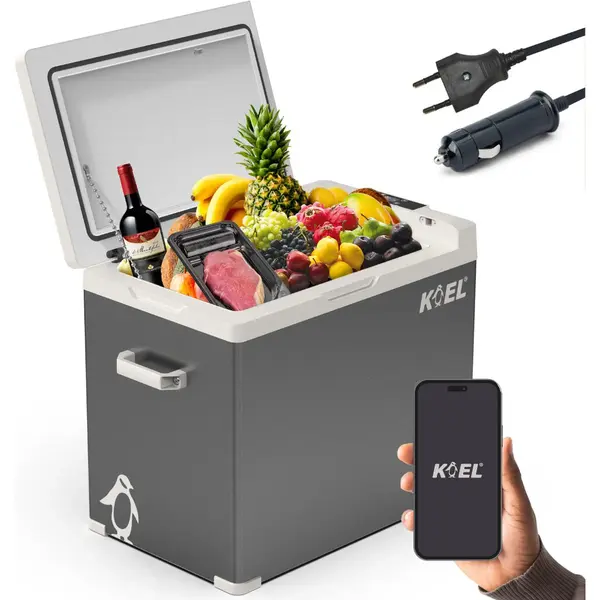 Koel Crate 50 - Compressor Koelbox Elektrisch 12V En 230 Volt Voor Auto - Elektrische Frigobox - Coolbox - 50 Liter thumbnail