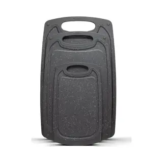 Kunststof Snijplanken Set - Zwart - 3 Stuks - Met Anti-slip Handvaten - Stijlvol Design - Geschikt Voor Vaatwasser - Bpa-vrij Kunstof