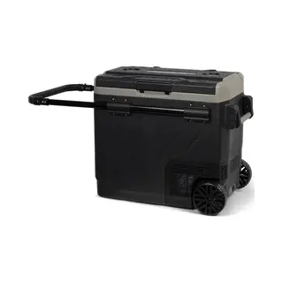 Steamy-E Dual Zone 61 Roller, Elektrische Kompressor Kühlbox Mit Rollen, 58 Liter, 12V/ 230V, Zum Kühlen Und Gefrieren, Für Camping