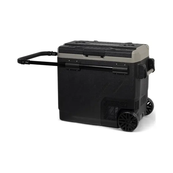 Steamy-E Dual Zone 61 Roller, Elektrische Kompressor Kühlbox Mit Rollen, 58 Liter, 12V/ 230V, Zum Kühlen Und Gefrieren, Für Camping thumbnail