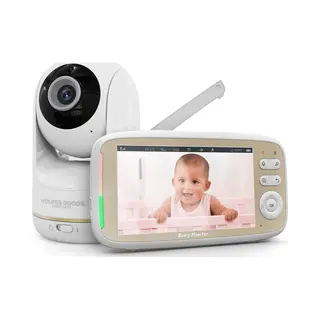 Vulpes Goods® Babycare - Babyfoon Met Camera - Babymonitor Met Camera En Vox - 5 Inch Full Hd Scherm - Op Afstand Bestuurbaar - Baby Camera -