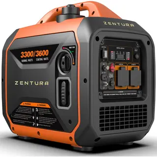 Zentura Krachtige Aggregaat 3300W - Benzine - Generator - Noodstroom - Geruisloos - Stroomgenerator Voor Thuis, Kamperen, Evenementen & Noodpakket