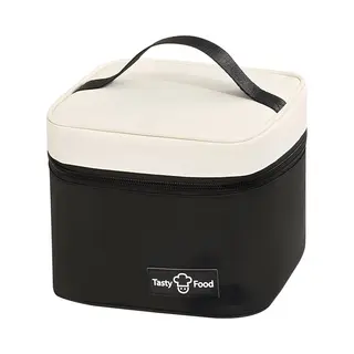 Rainbecom - Koeltassen – Lunchtas – 18x18x15 Cm – 4.5 Liter - Zwart - Isolatie - 300D Kationisch Polyester - Handvat Riem - Koeltas - Lunch Bag