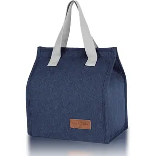 Rainbecom - Koeltassen - Lunchtas – 22.5x25.5x13 Cm – 6 Liter - Blauw - Isolatie - 300D Kationisch Polyester – Klittenbandsluiting - Handvat