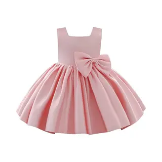 Baby Garden Baby Feestjurk - Meisjes Bruiloft Jurk - Bruidsmeisje Jurk - Roze Maat 92