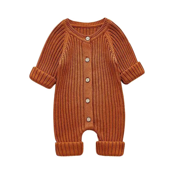 Baby Garden Baby Boxpak Fijn Gebreid - Bruin Maat 68 thumbnail