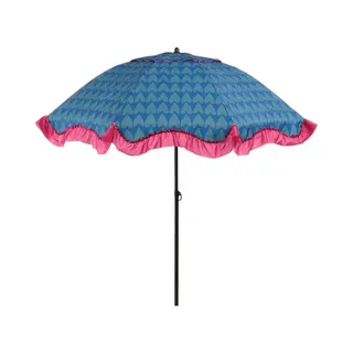 Edelman Mitchell Parasol Hart Blauw - Ø220 X 238 Cm
