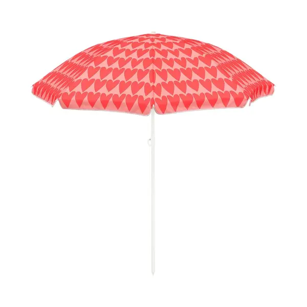 Mica Decorations Heart Strandschirm – H180 X Ø160 Cm – Rosa, Rosa, 180 X 160 X 160 thumbnail