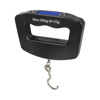 Nuvance Bagageweegschaal - Digitale Kofferweegschaal - Tot 50 Kg - Incl. Batterijen - Koffer Weegschaal - Display - Hangweegschaal