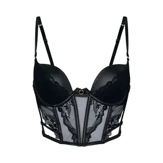 Hunkemöller Voorgevormde Longline Beugel Bh Ilenia Zwart