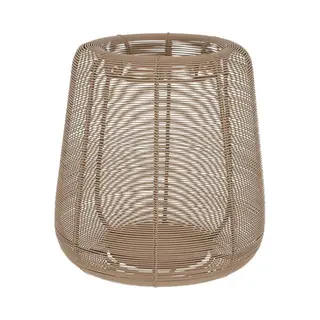Jens Living Lantaarn Sil - Ø 22 X 24 Cm - Glas / Metaal - Taupe