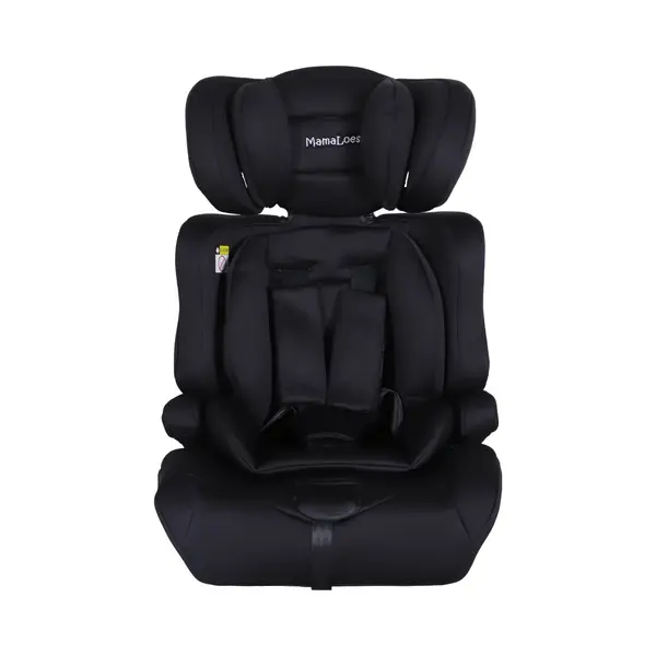 MamaLoes Saar - I-Size Autostoel - 76-150 Cm - Zwart - Verstelbare Hoofdsteun - Verwijderbare Rugleuning & 5-Punts Gordel - 3 Tot 12 Jaar thumbnail