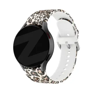 Bandz Siliconen Band 'Leopard' Geschikt Voor Samsung Galaxy Watch 7 (40 & 44mm) / Galaxy Watch 6 (Classic) / 5 40mm & 44mm / Watch 5 Pro / 4 & Watch 4