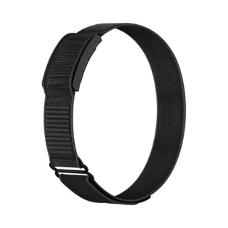 Strap-it Nylon Bovenarmband Geschikt Voor Amazfit Helio - Comfortabele Bicep Band (Zwart)
