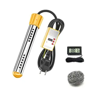 Deluqse Dompelaar 2000W – Met Thermometer – Voor Emmer/Bad