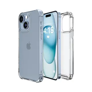 ITech Hoesje Geschikt Voor IPhone 15 Plus Transparant Shock Proof Cover Hoes Case