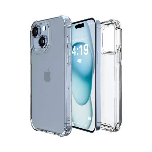 ITech Hoesje Geschikt Voor IPhone 15 Plus Transparant Shock Proof Cover Hoes Case thumbnail