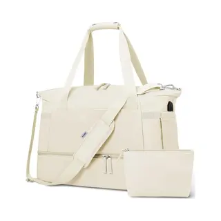 Kioto Weekendtas Dames - Duffel Bag - 37L - Waterafstotend - Beige