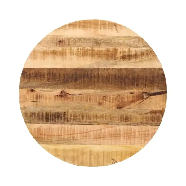 Vidaxl - Tischplatte Ø 70x1, 5 Cm Rund Raues Massives Mangoholz thumbnail