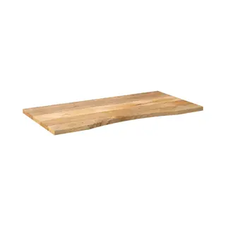 VidaXL Solid Mango Wood Tabletop - Ic Design - 140 X 50 X 2.5 Cm - Smooth & Easy-to-Clean Brown Surface - Versatile Uses, Desk/Computer/Dining Table