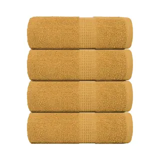 VidaXL Gästetücher Frogn 4 Stk. Gold 30x50 Cm 360 G/m²