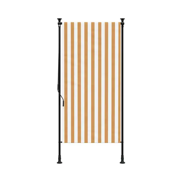 Außenrollo Orange Und Weiß 120x270 Cm Stoff Und Stahl Vidaxl thumbnail