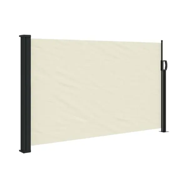 Seitenmarkise Ausziehbar Creme 120x600 Cm - Vidaxl thumbnail