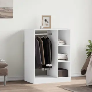 VidaXL Kleiderschrank Weiß 77x48x102 Cm Holzwerkstoff