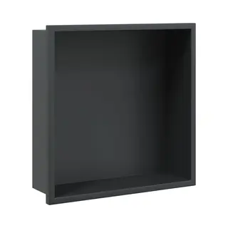 VidaXL Douchenis 32x32x9 Cm Roestvrijstaal Matzwart
