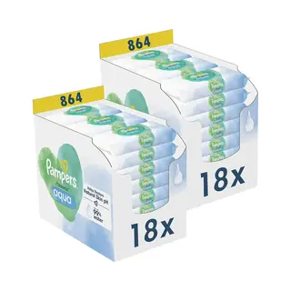 Pampers - Harmonie Aqua - Billendoekjes - 1728 Doekjes - 36 X 48