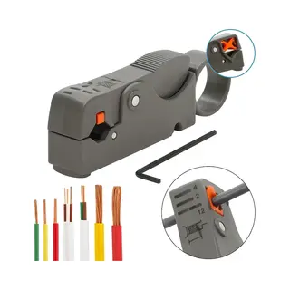 Cheaperito Automatische Roterende Coax Striptang I Coaxkabelsnijder I Draadstrippen I Afstriptang I Kabelstripper I Stript De Stevigste Kabels!