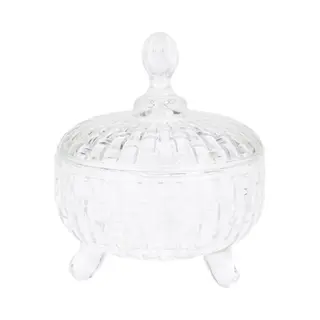 Excellent Houseware Bonbonniere Met Deksel - Transparant Deco Glas - 10 X 13 Cm - Snoeppot - Tafel Model