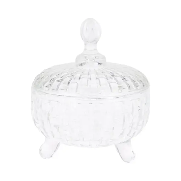 Excellent Houseware Bonbonniere Met Deksel - Transparant Deco Glas - 10 X 13 Cm - Snoeppot - Tafel Model thumbnail