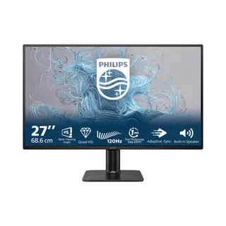 Philips 2000 series 27E2N2500/00 Computerbildschirm 68,6 cm (27") 2560 x 1440 Pixel Quad Hd Lcd Schwarz