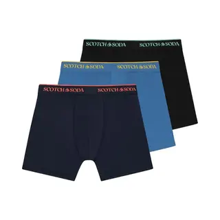 Scotch & Soda Active Stretch Boxershorts - Herren - 3er-Pack - Performance Fit - Multi Größe S