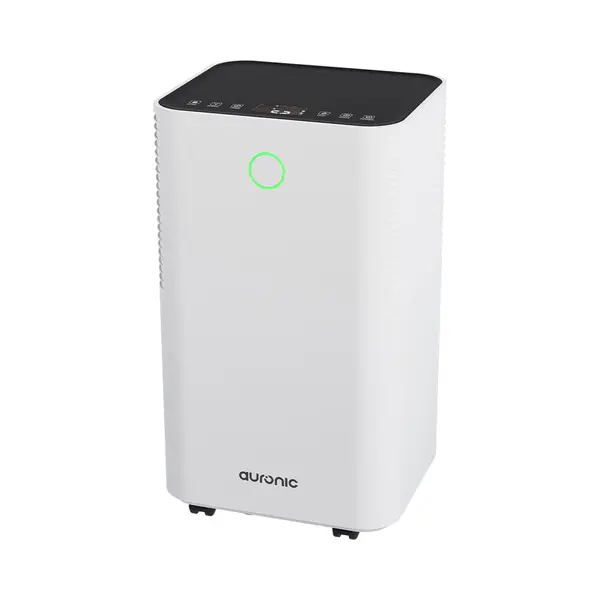 Auronic Luchtontvochtiger - Compact Series - 10L Per Dag - 2L Waterreservoir - Was-droog Functie - Slaapkamer, Badkamer En Woonkamer - Vochtopnemer thumbnail