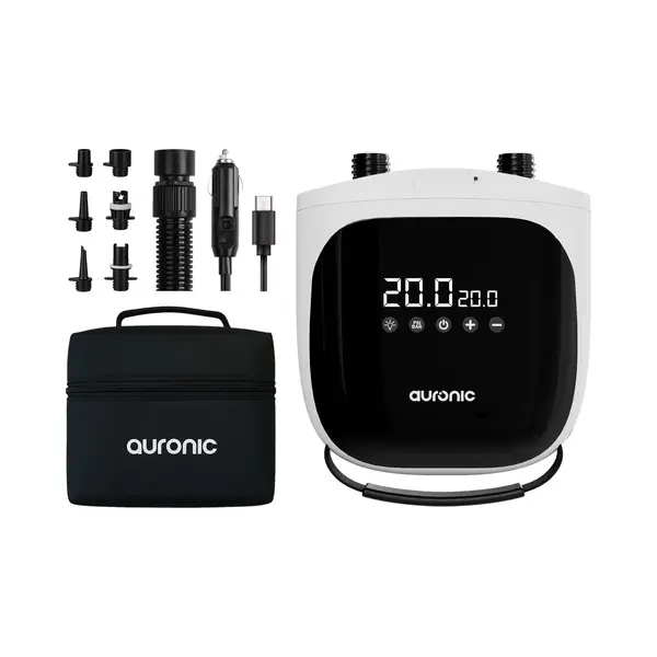 Auronic 2-in-1 Elektrische Luchtpomp - Sup Pomp - 4000 MAh Batterij - 12-17V - 20 Psi - O.a. Sup Board, Luchtbed, Kajak, Kite & Tent - thumbnail