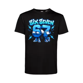 Vundy T-shirt Kind Bro's Six Seven 67 | Six Seven 67 | TikTok Trend | Zwart | Maat 92