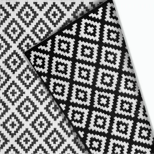 Goliving Outdoor Teppich Summer Diamond - 183x290CM - Gartenteppich - Outdoor Teppich - Teppich - Gartenteppich - Reversibel - Inkl. Tragetasche - thumbnail