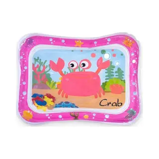 Frummel Waterspeelmat Baby – Watermat – Speelkleed – Opblaasbaar – Waterspeelgoed Baby - Kraamcadeau - Roze Krab