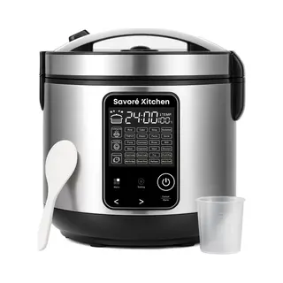 Savoré Kitchen MultiTaste Multicooker 5L Met 24 Kookfuncties - Multicookers - Rijstkoker - Stoomkoker - Touch Bediening