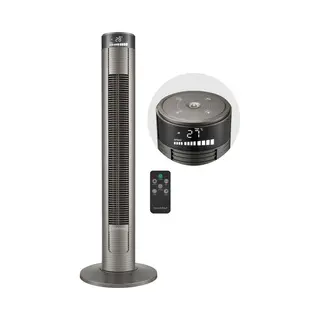 Bloomfold Torenventilator - 38 Inch - 3 Snelheden - Grijs - Afstandsbediening - Timer (12 Uur)