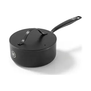 Be Living Essential Kasserolle Mit Deckel - Ø 18 Cm Mit Deckel, Non Stick Keramik Antihaft, Induktion, Ohne Ptfe Und Pfoa, Schwarz