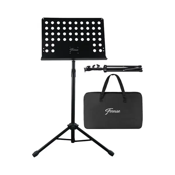 Finesse Muziekstandaard Voor Bladmuziek - Xl - Opvouwbaar - Met Draagtas - Lessenaar Voor Tablet - thumbnail