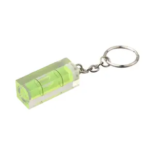 Chpn - Waterpas Sleutelhanger - Sleutelhanger Met Waterpas - Spirit Level Keychain - Geel/Transparant - Handige Gadget - Cadeautje - Gereedschap